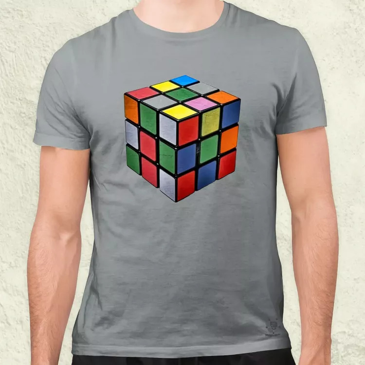 Rubik kocka férfi póló