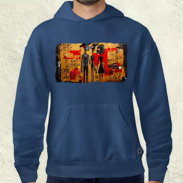 Basquiat Párban v4 férfi pulóver