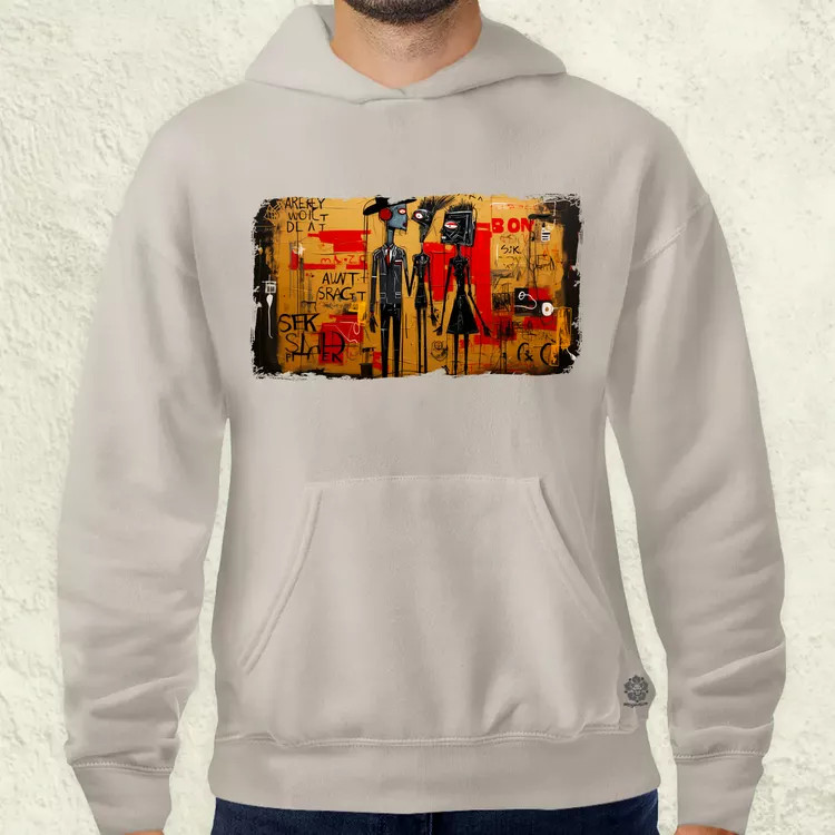 Basquiat Párban v4 férfi pulóver