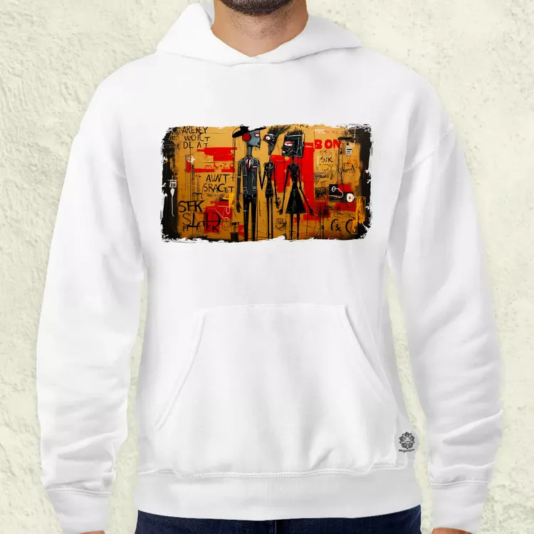 Basquiat Párban v4 férfi pulóver