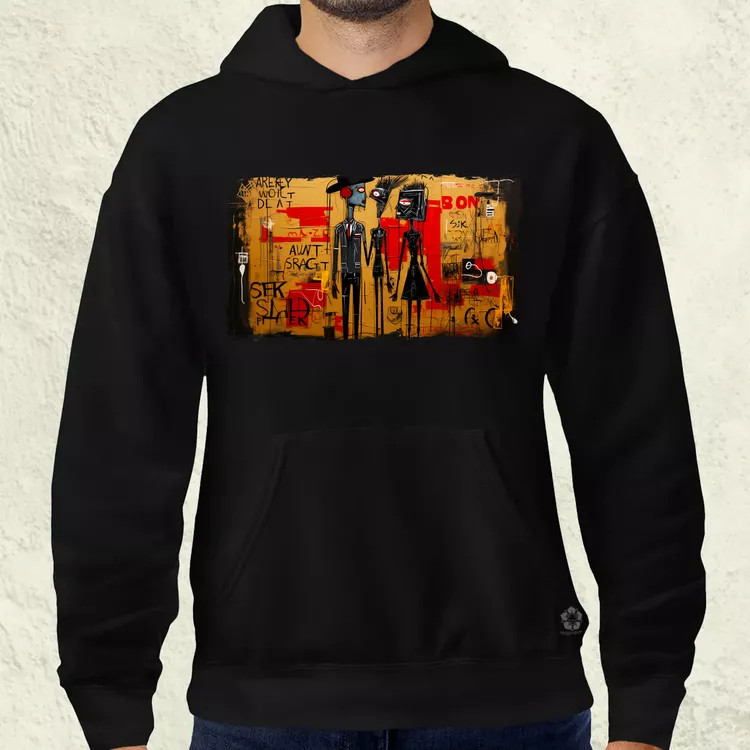 Basquiat Párban v4 férfi pulóver