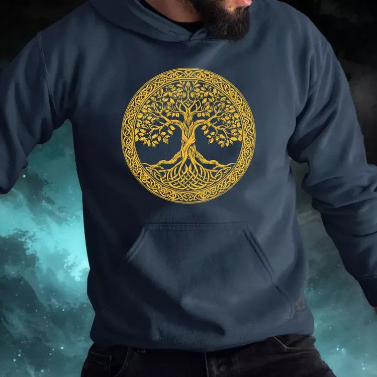 Arany Yggdrasil férfi pulóver