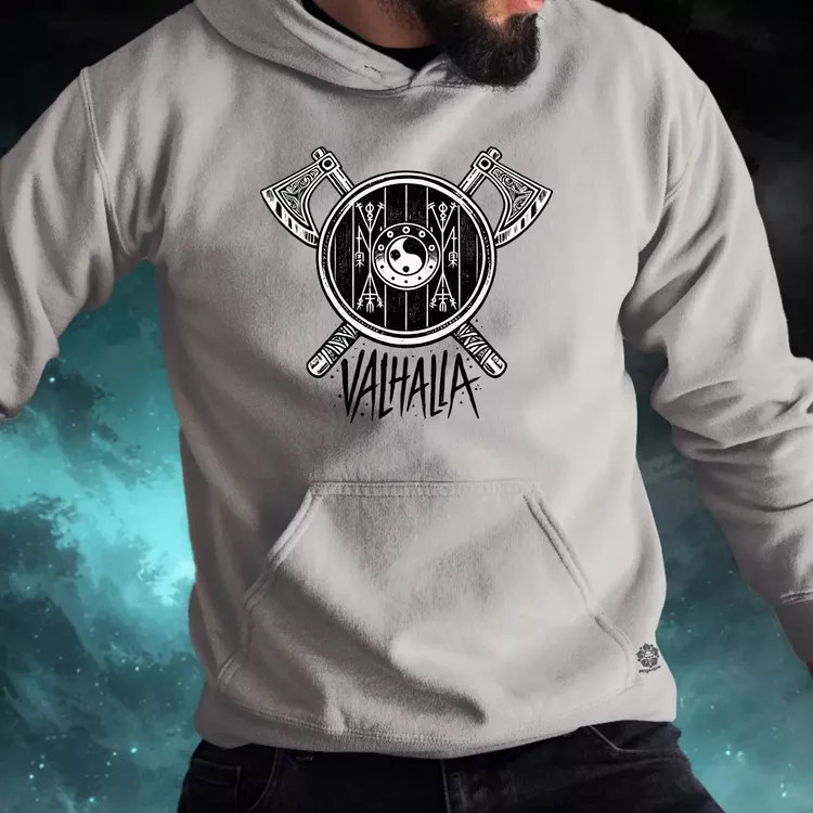 Valhalla fejszék férfi pulóver