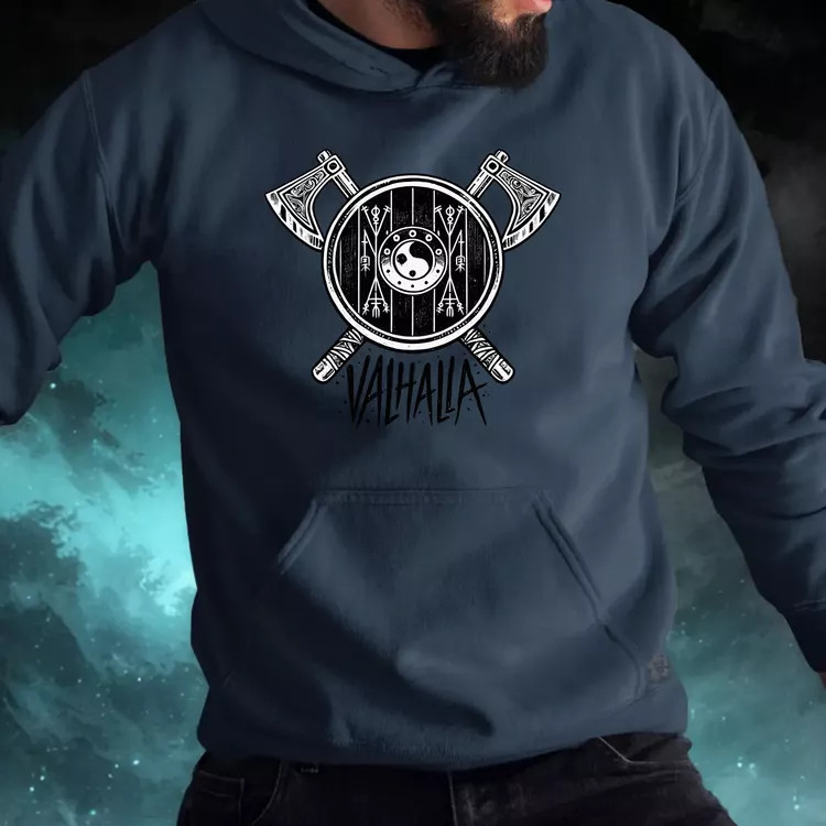 Valhalla fejszék férfi pulóver