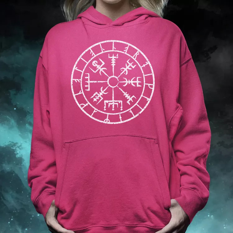 Vegvísir fehér női pulóver