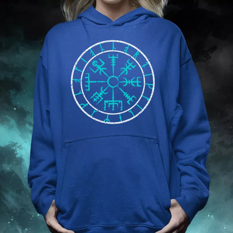 Vegvísir türkiz női pulóver