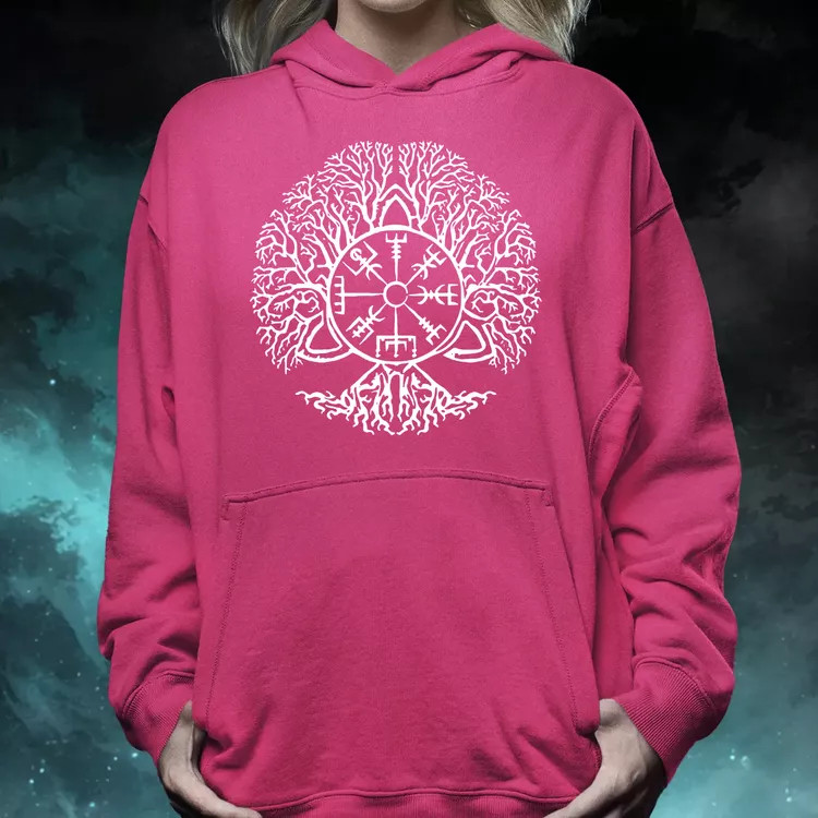 Vegvísir Yggdrasil női pulóver
