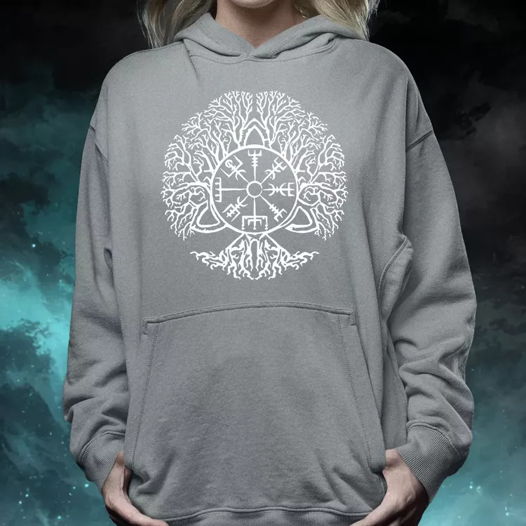 Vegvísir Yggdrasil női pulóver