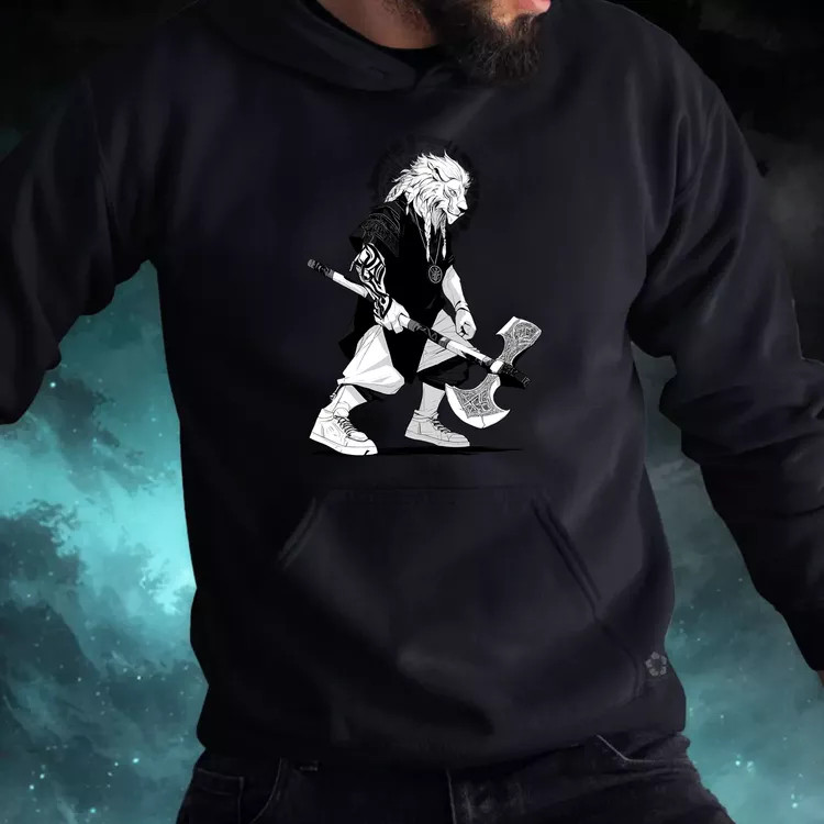 Viking Oroszlán férfi pulóver