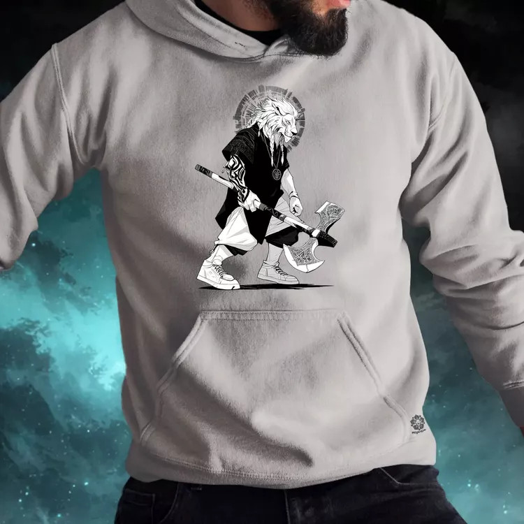 Viking Oroszlán férfi pulóver