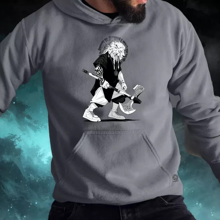 Viking Oroszlán férfi pulóver