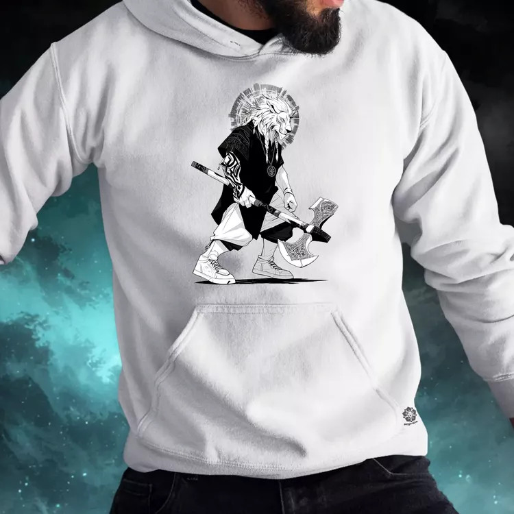 Viking Oroszlán férfi pulóver