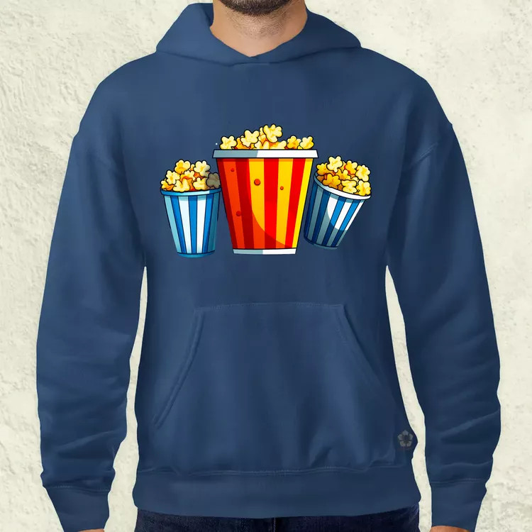 Pop art popcorn férfi pulóver