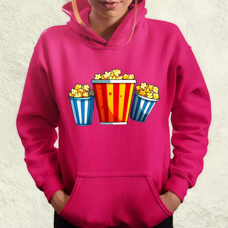 Pop art popcorn női pulóver