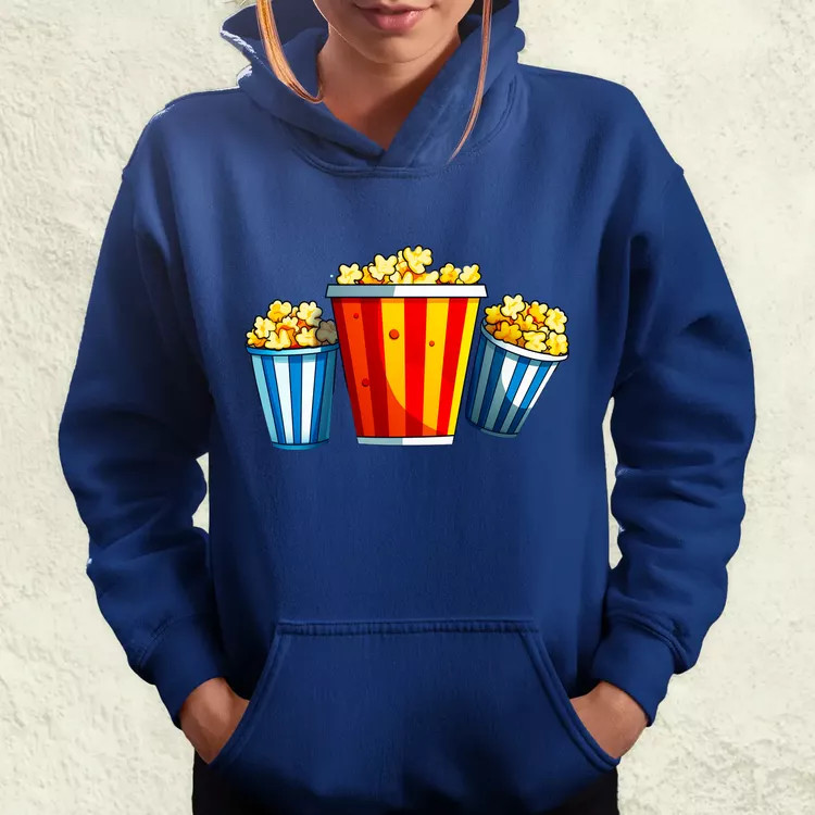 Pop art popcorn női pulóver