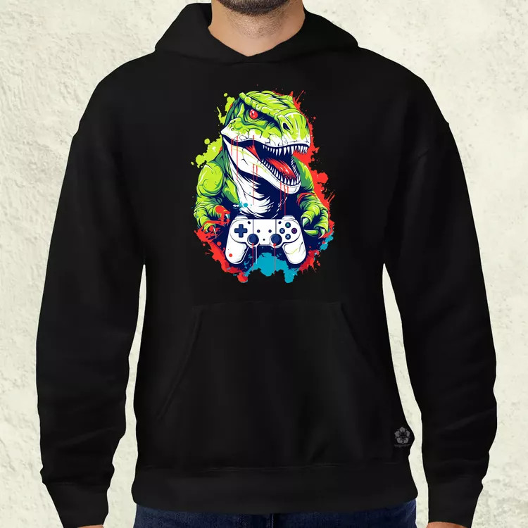 Gamer T-rex v1 férfi pulóver