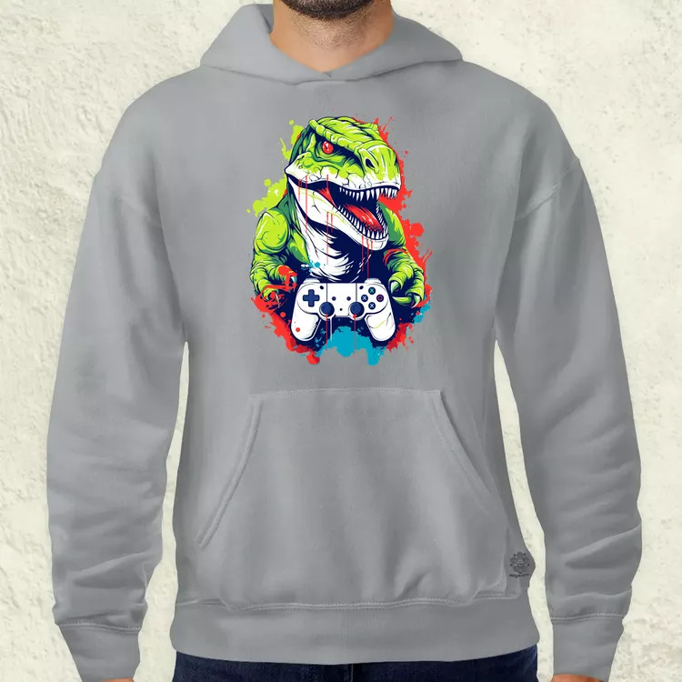 Gamer T-rex v1 férfi pulóver