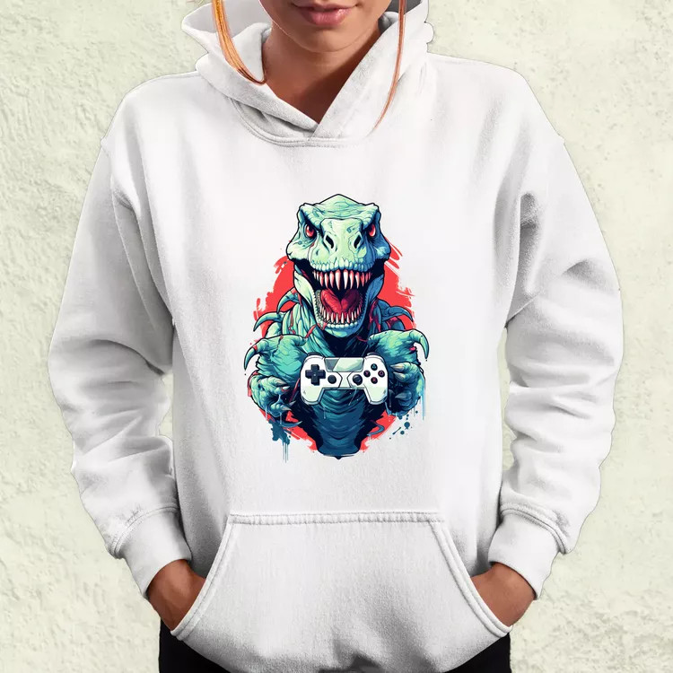 Gamer T-rex v4 női pulóver