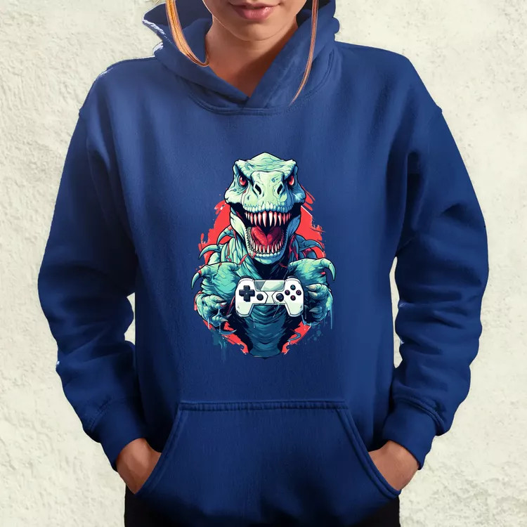 Gamer T-rex v4 női pulóver