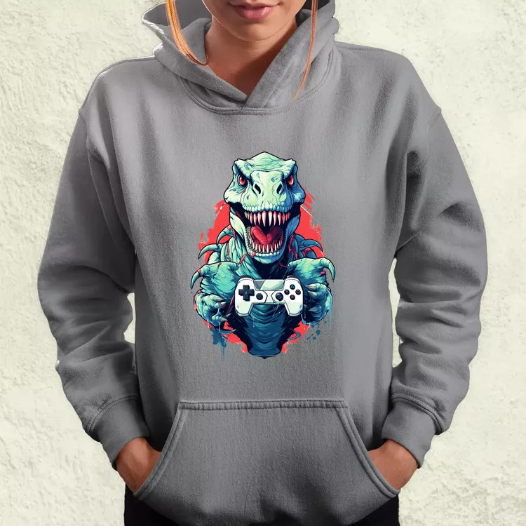 Gamer T-rex v4 női pulóver