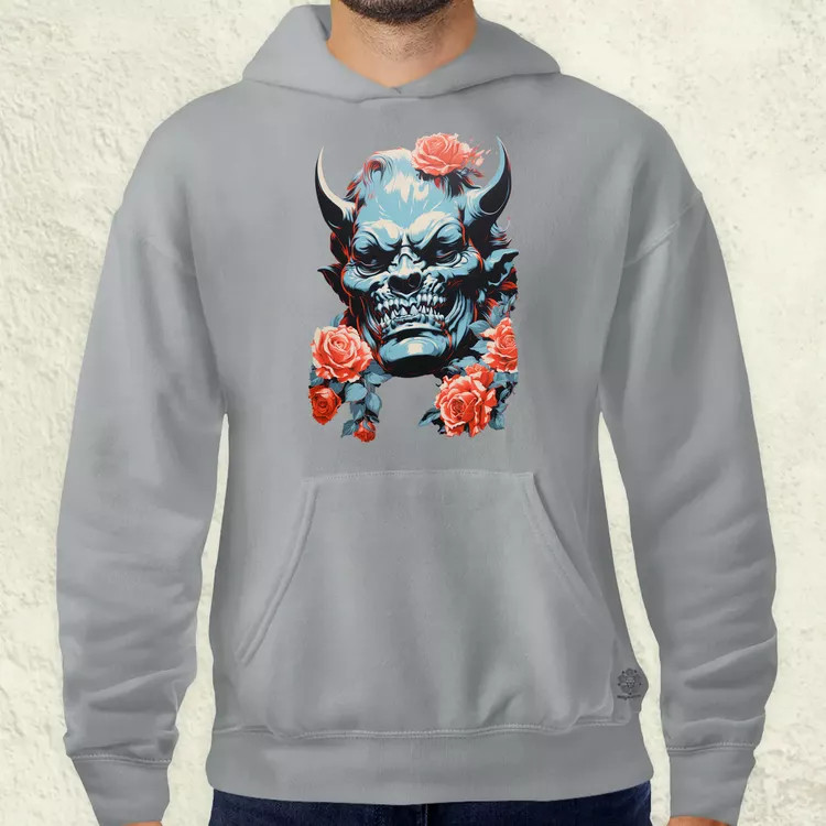Pop art Hannya maszk v2 férfi pulóver