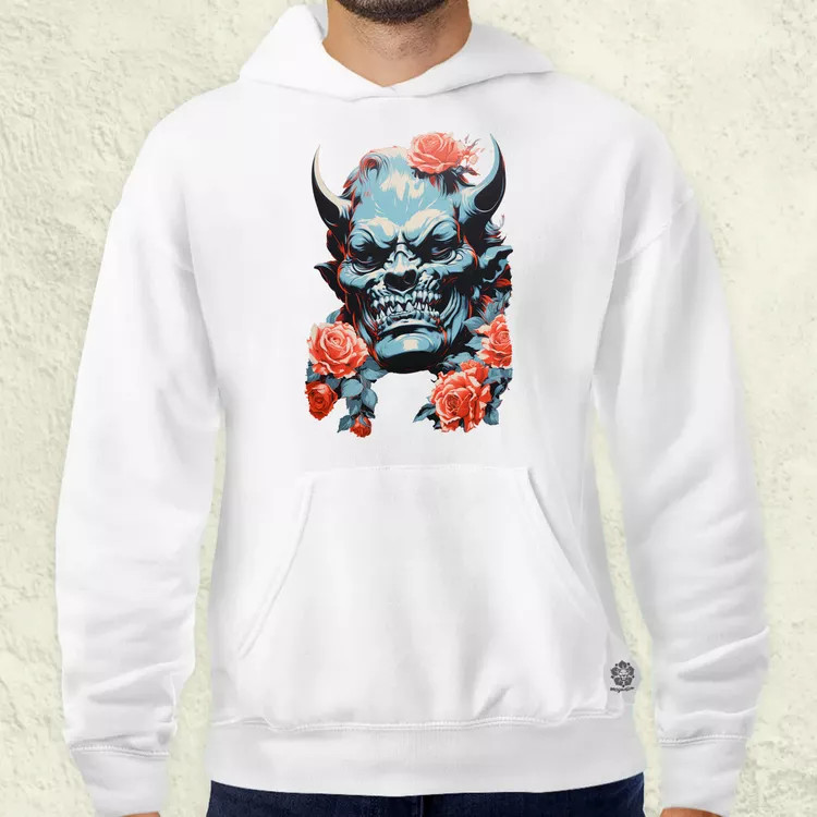 Pop art Hannya maszk v2 férfi pulóver