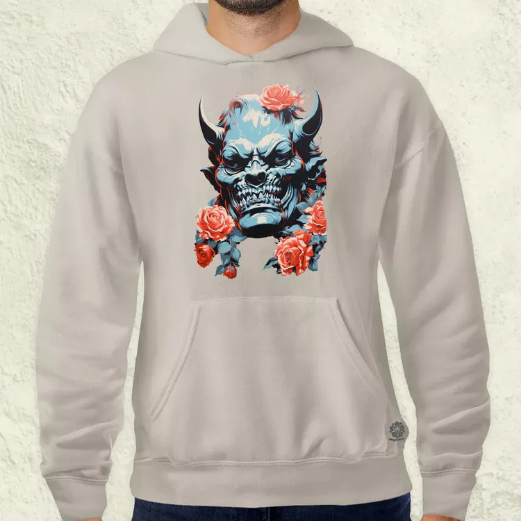 Pop art Hannya maszk v2 férfi pulóver