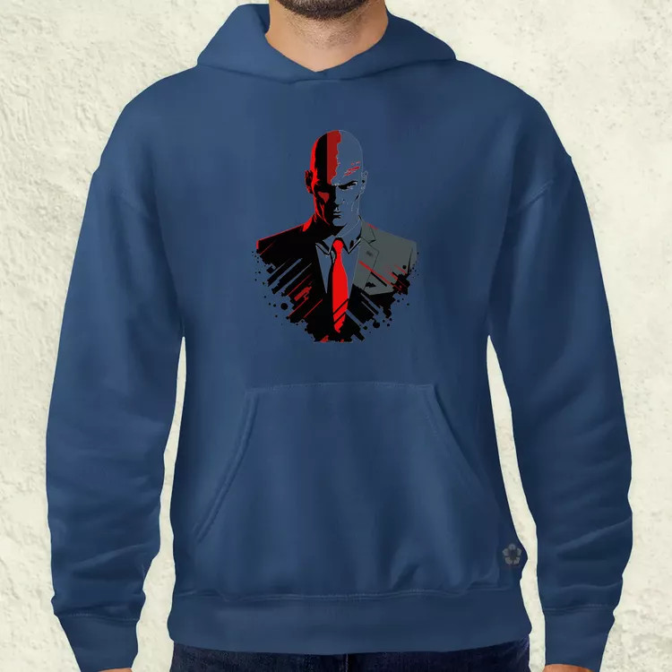 Hitman 47-es ügynök fanart v1 férfi pulóver