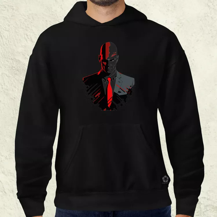 Hitman 47-es ügynök fanart v1 férfi pulóver