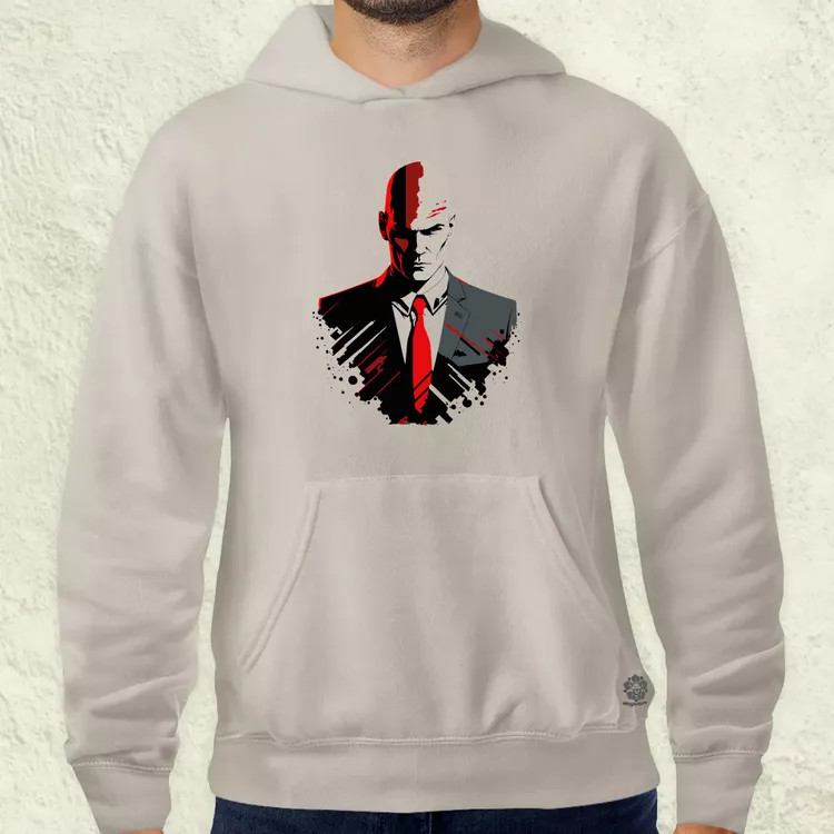 Hitman 47-es ügynök fanart v1 férfi pulóver