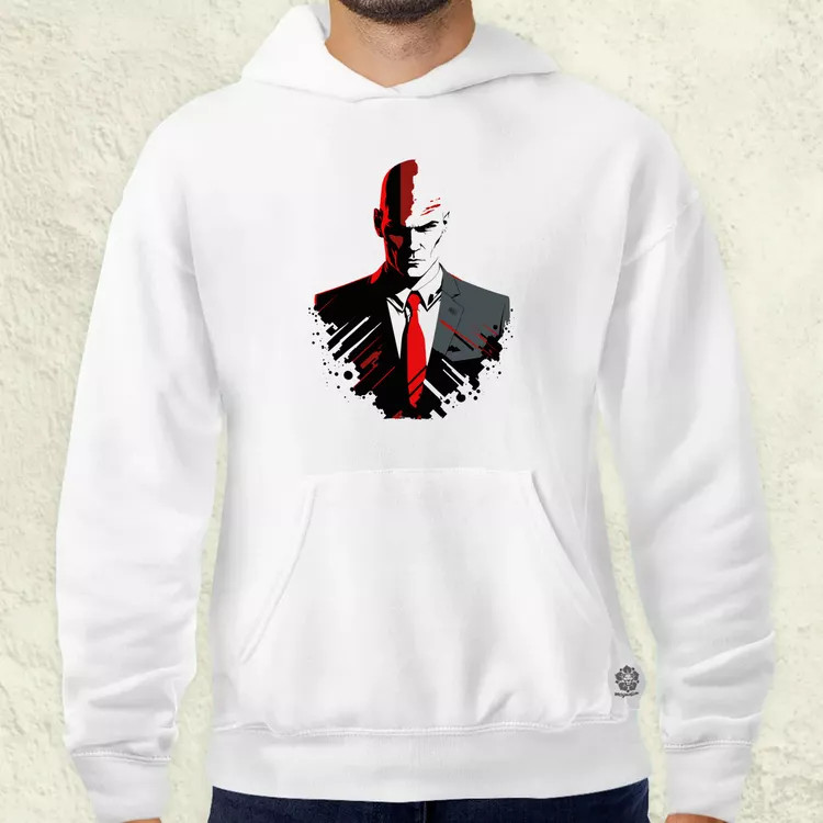 Hitman 47-es ügynök fanart v1 férfi pulóver