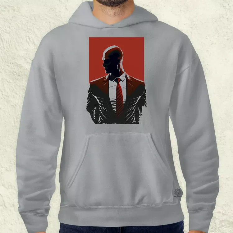 Hitman 47-es ügynök fanart v2 férfi pulóver