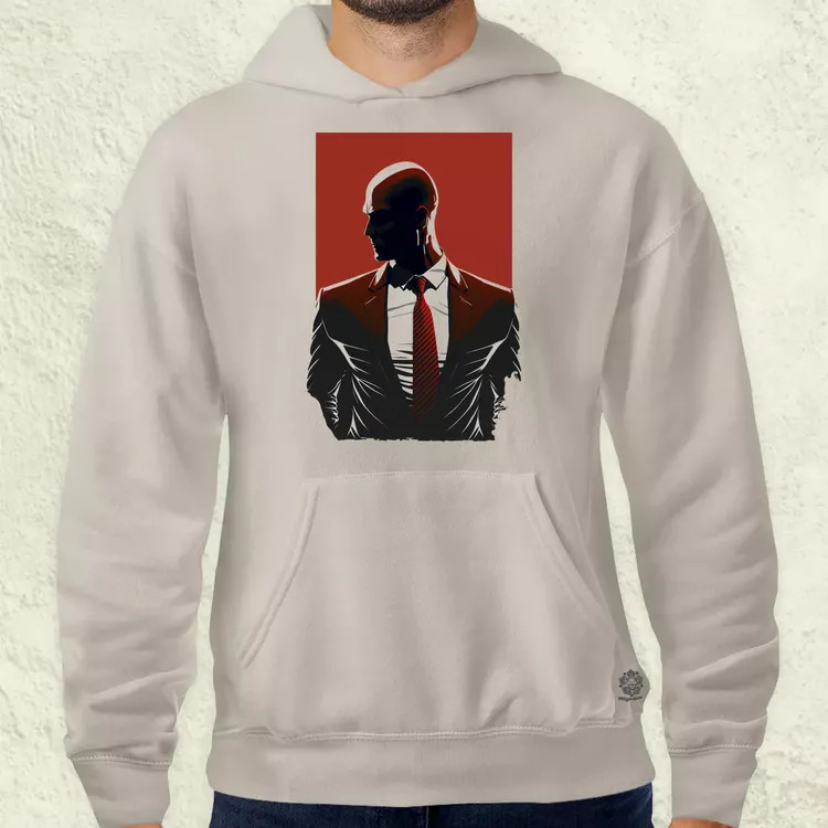 Hitman 47-es ügynök fanart v2 férfi pulóver