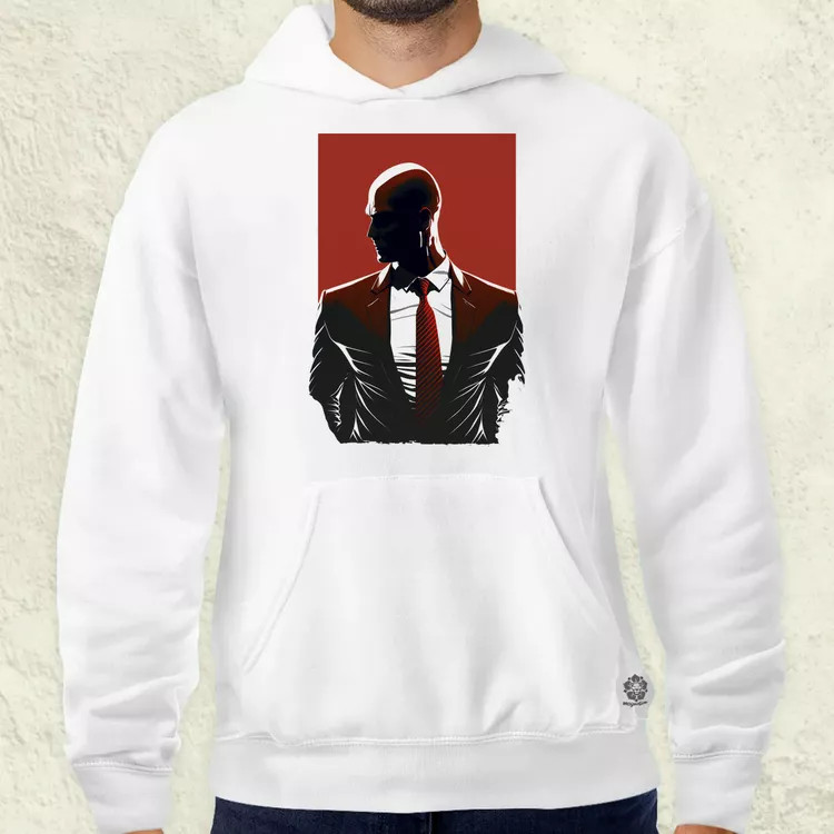 Hitman 47-es ügynök fanart v2 férfi pulóver