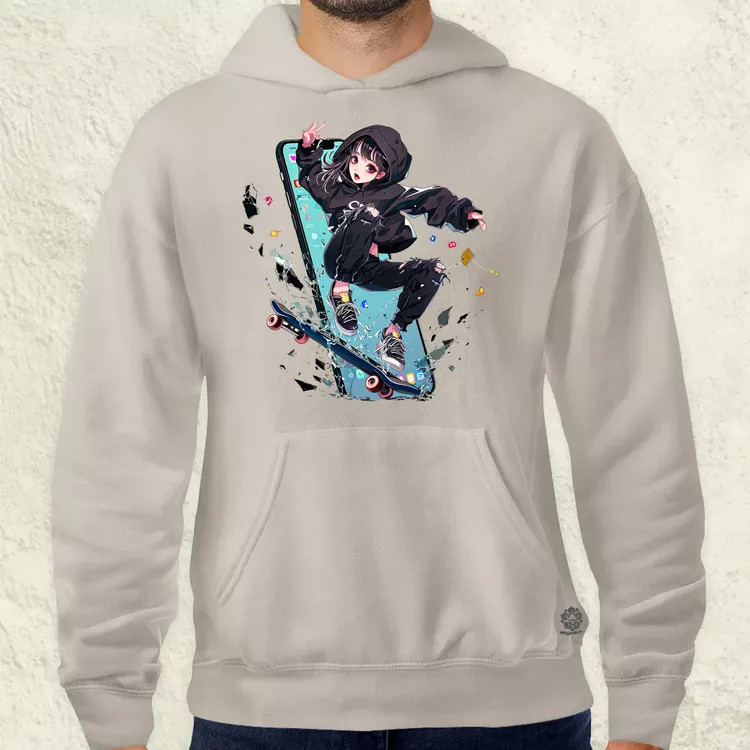 Influenszer chibi lány v1 férfi pulóver