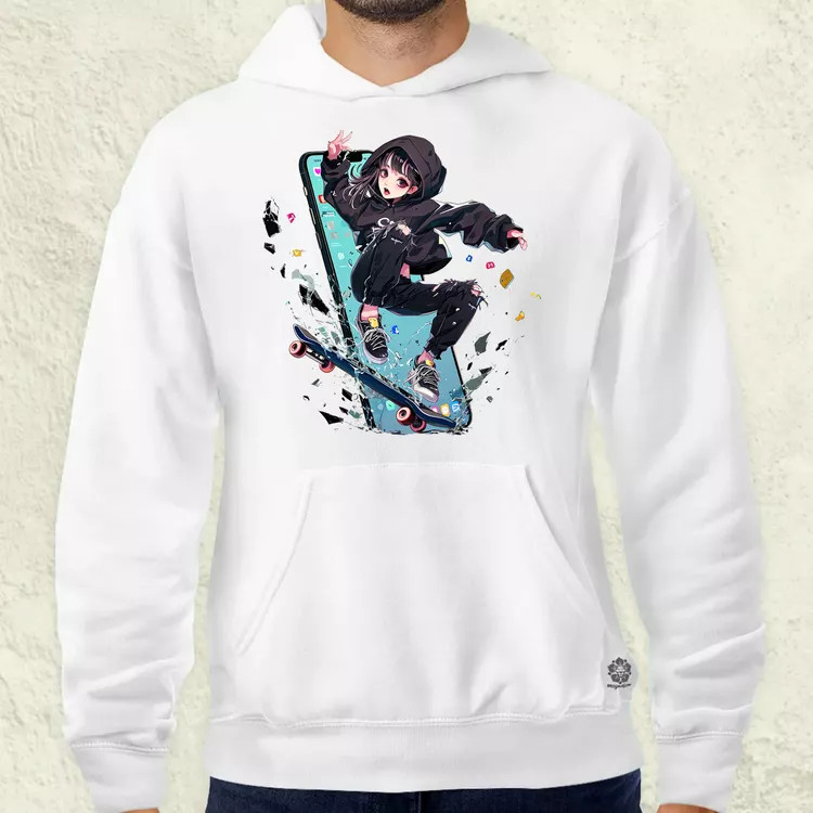 Influenszer chibi lány v1 férfi pulóver