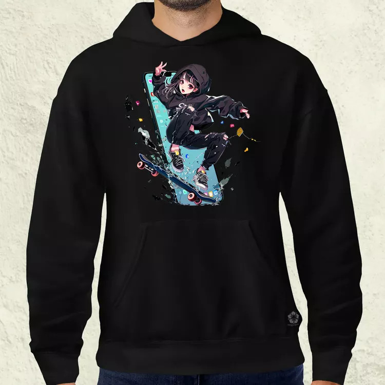 Influenszer chibi lány v1 férfi pulóver