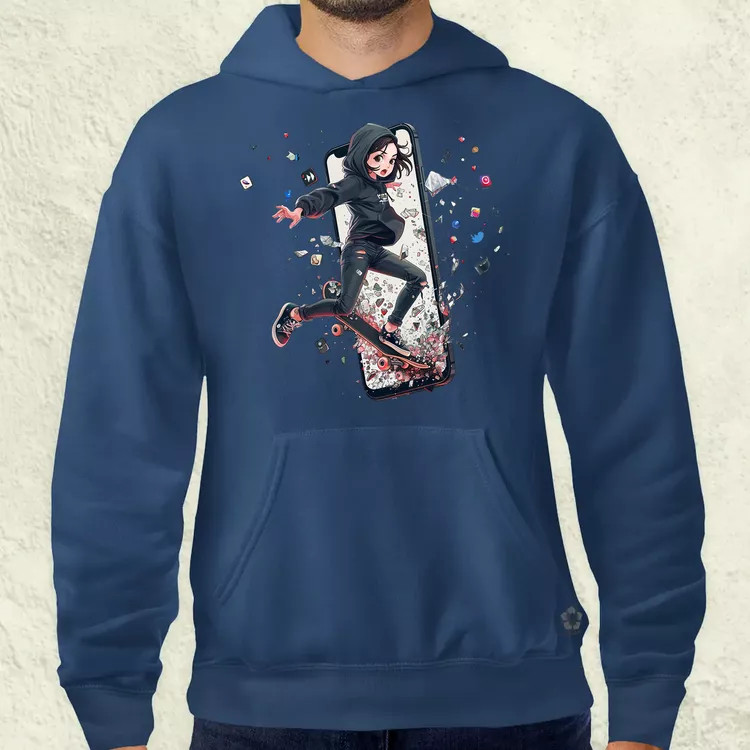 Influenszer chibi lány v7 férfi pulóver