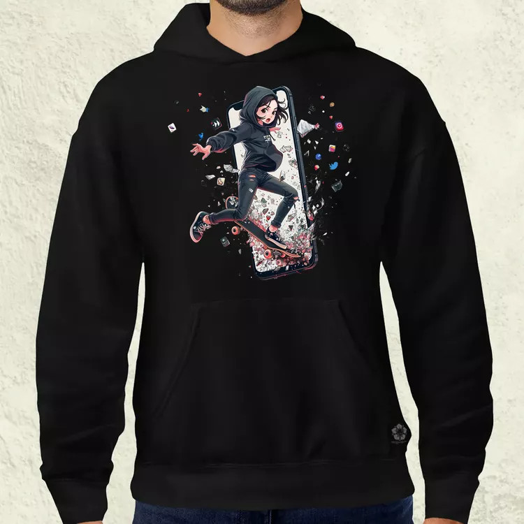 Influenszer chibi lány v7 férfi pulóver