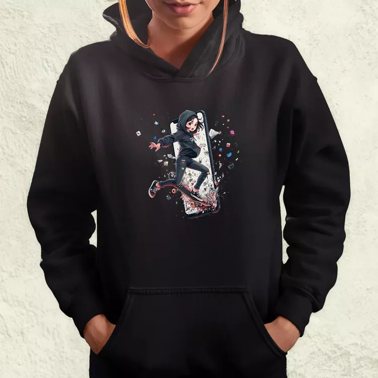Influenszer chibi lány v7 női pulóver
