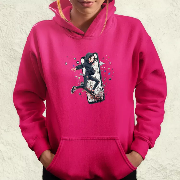 Influenszer chibi lány v7 női pulóver