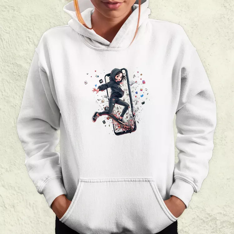 Influenszer chibi lány v7 női pulóver
