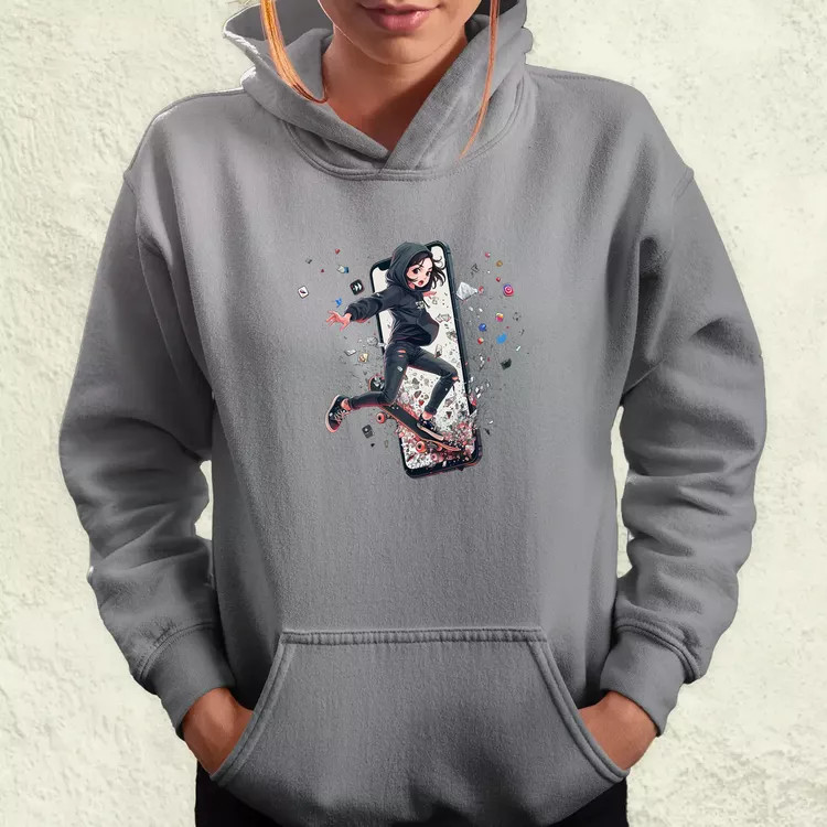 Influenszer chibi lány v7 női pulóver
