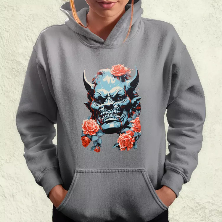 Pop art Hannya maszk v2 női pulóver