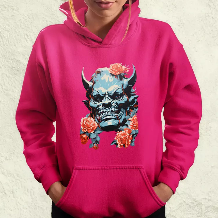 Pop art Hannya maszk v2 női pulóver