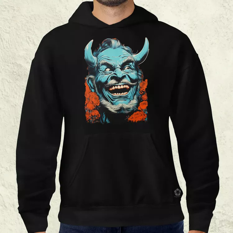 Pop art Hannya maszk v3 férfi pulóver