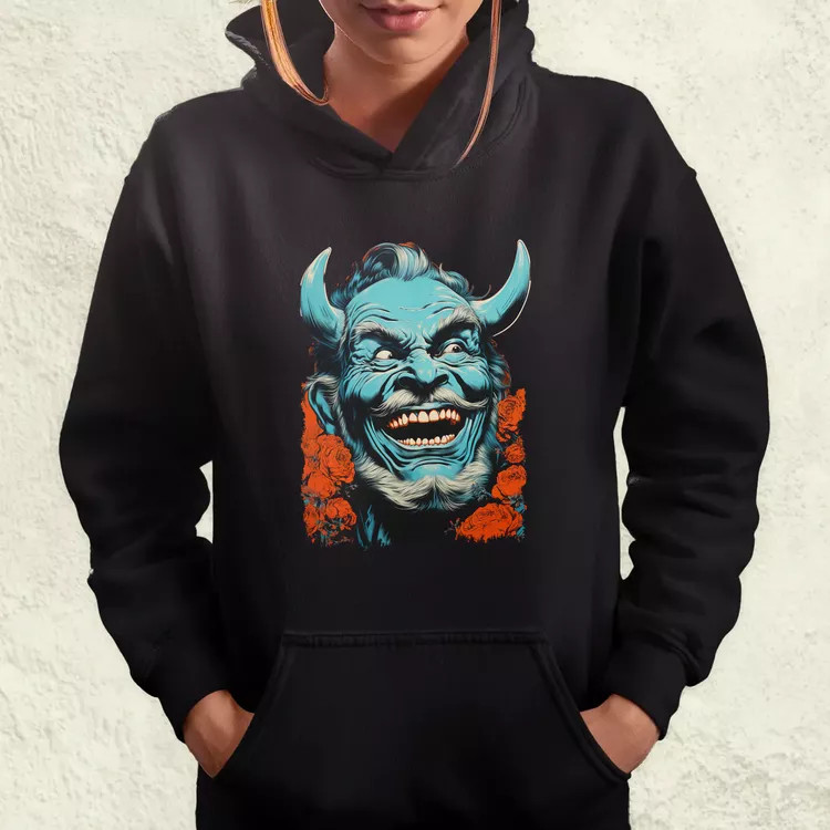 Pop art Hannya maszk v3 női pulóver