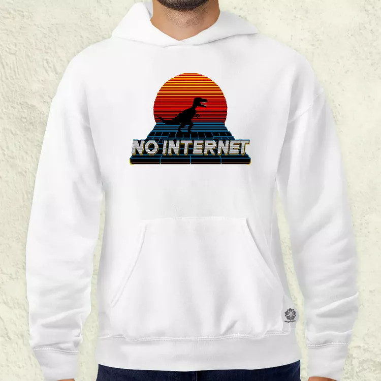 No internet férfi pulóver