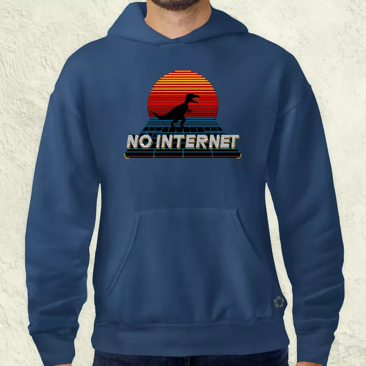 No internet férfi pulóver