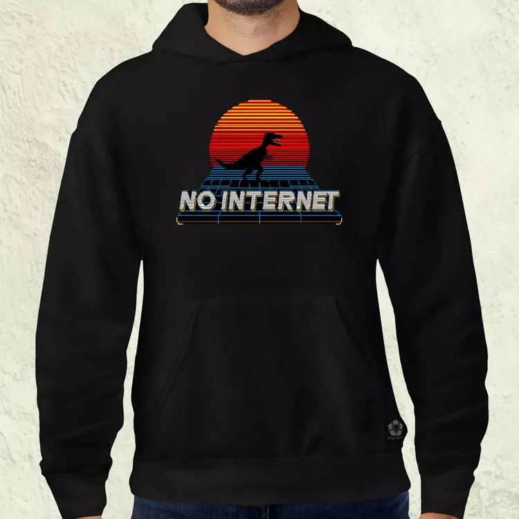No internet férfi pulóver